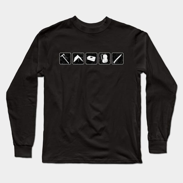 Crisis Survival Bushcraft Long Sleeve T-Shirt by Drop23